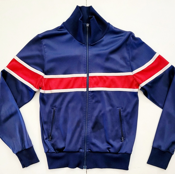 Unisex Retro Vintage Track jacket - Picture 2 of 11